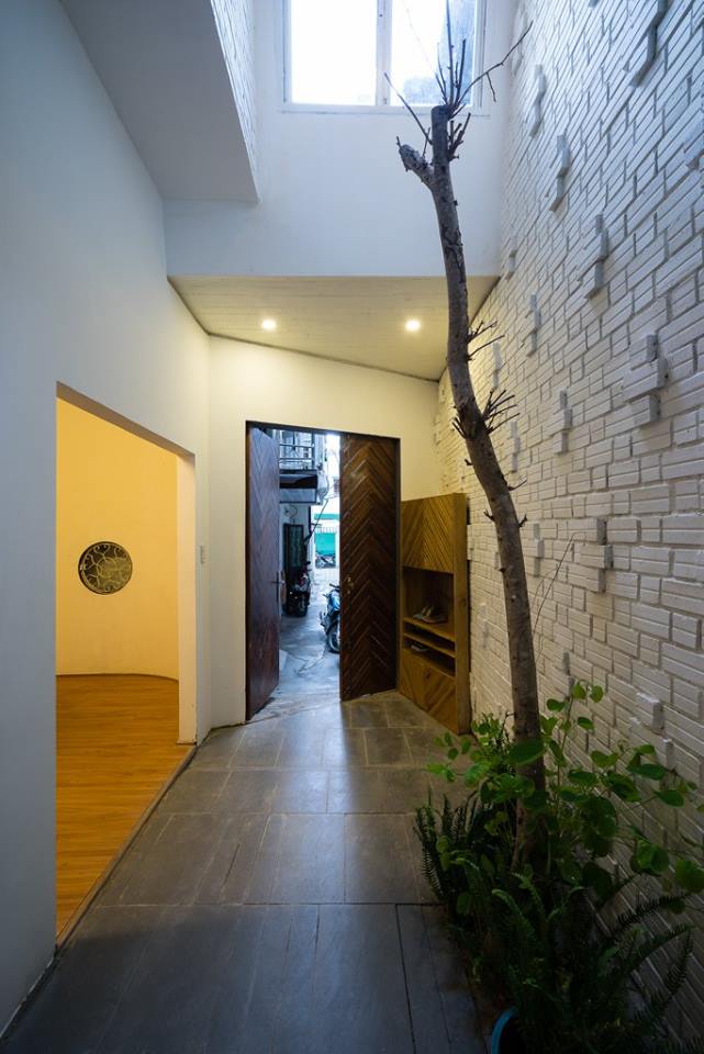 
Lối vào nhà và khu vực hành lang tách biệt giúp ngôi nhà trông gọn gàng hơn

