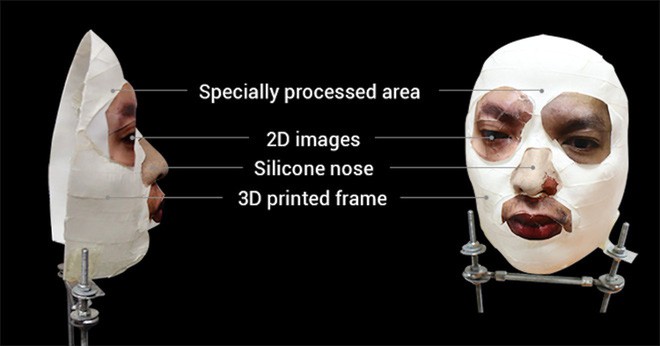  BKAV tạo ra chiếc mặt nạ 3D khá dễ dàng và chỉ tốn 150 USD. 