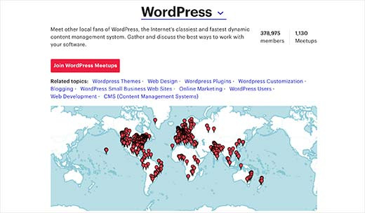  WordPress Meetup diễn ra ở 58 nước 