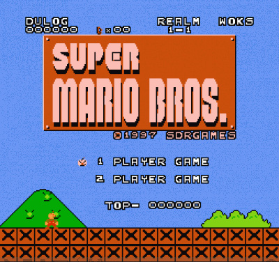  Giao diện quen thuộc của Super Mario Bros. 
