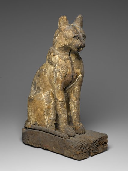  Một quan tài mèo chứa xác ướp bên trong là một trong những hiện vật được trưng bày tại Bảo tàng Brooklyn. 
