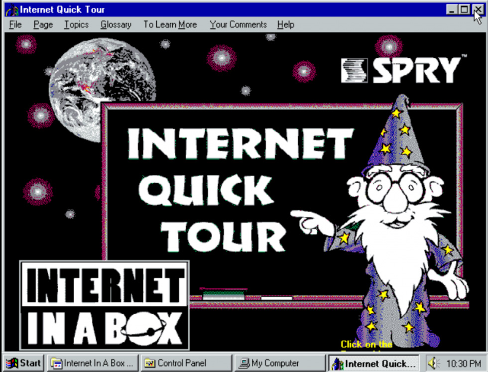  Bảng hướng dẫn &ldquo;dễ thương&rdquo; n&agrave;y xuất hiện với mong muốn gi&uacute;p t&ocirc;i l&agrave;m một chuyến &ldquo;Tour&rdquo; hướng dẫn sử dụng Internet. Ng&agrave;y nay, ch&uacute;ng ta gọi đ&oacute; l&agrave; &ldquo;Powerpoint&rdquo;. 