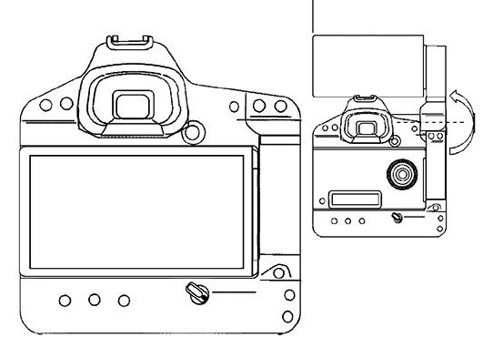 Canon nộp bằng sáng chế máy ảnh DSLR có màn hình xoay lật kích thước lớn - Ảnh 1.