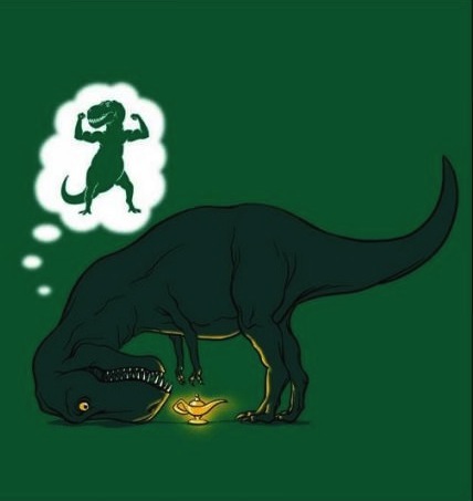  Chủ đề T. rex tay ngắn luôn được đem ra làm trò đùa. 