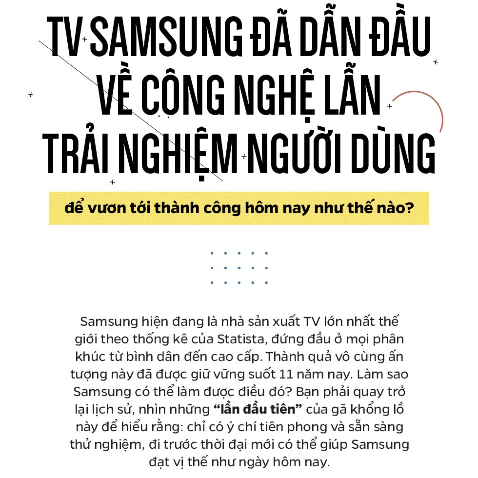 TV Samsung đã dẫn đầu về công nghệ lẫn trải nghiệm người dùng để vươn tới thành công hôm nay như thế nào? - Ảnh 1.