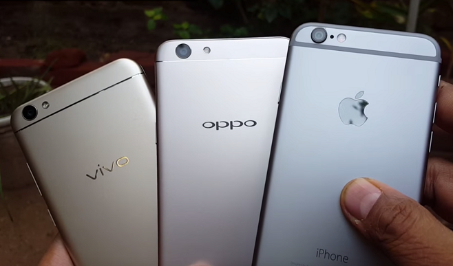 Nếu so về mức độ khác biệt thì có lẽ iPhone 8 còn khác iPhone 6 hơn cả OPPO và Vivo.