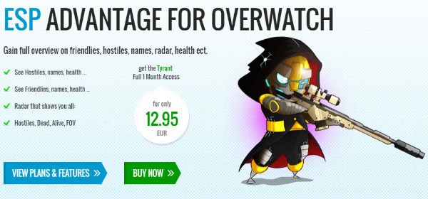  Bot cho OverWatch với giá 12,95 EUR/tháng. 