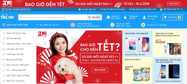  Tiki hiện đang bán đến 300.000 mặt hàng khác nhau. 