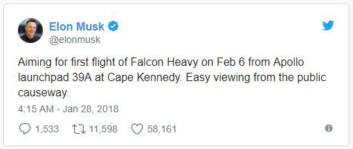  Elon Musk cũng cho biết người dân có thể chứng kiến sự kiện lịch sử của SpaceX tại các tuyến đường trên cao xung quanh khu vực phóng. 