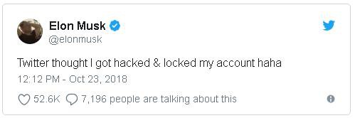 Elon Musk bị Twitter khóa tài khoản vì nghi bị hack - Ảnh 2.