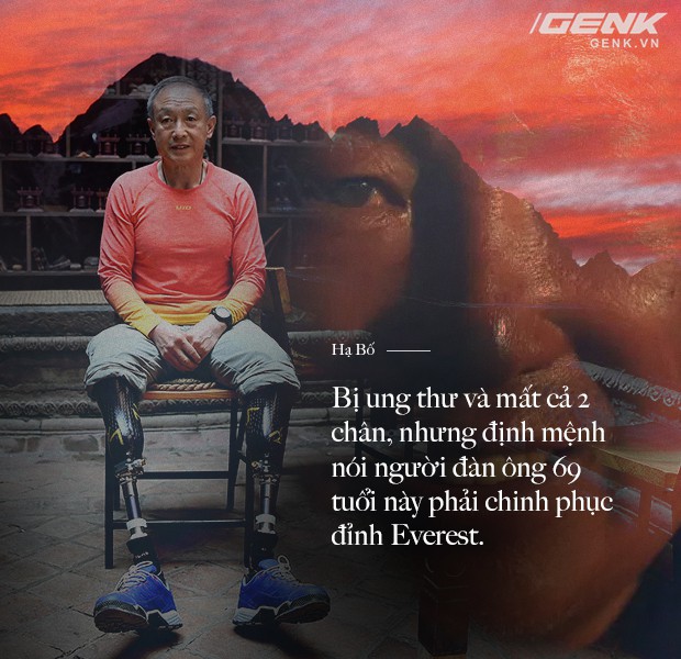 Bị ung thư và mất cả 2 chân, nhưng định mệnh nói người đàn ông 69 tuổi này phải chinh phục đỉnh Everest - Ảnh 1.