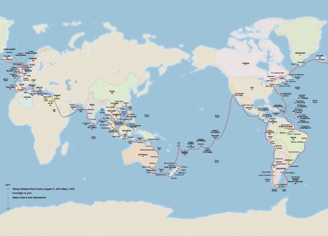 Ngắm nhìn Viking Sun - Siêu du thuyền có hành trình dài nhất thế giới: Ghé thăm 113 cảng tại 59 quốc gia - Ảnh 2.
