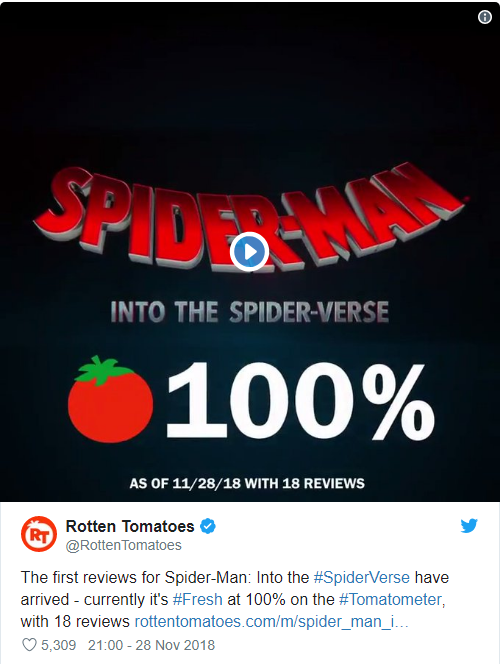 Đạt điểm tuyệt đối, Spider-Man: Into the Spider-Verse là phim Người Nhện hay nhất lịch sử - Ảnh 2.