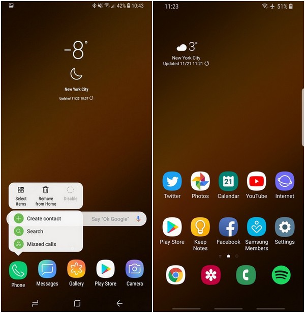 So sánh giao diện trên các máy Samsung: One UI beta trên Android 9 Pie với Experience 9 - Ảnh 2.