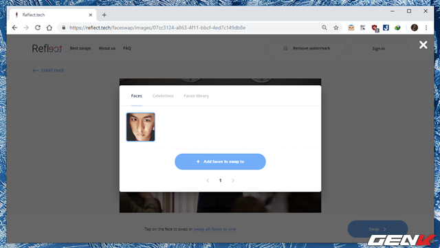 Ghép mặt như cao thủ Photoshop trong vài giây với dịch vụ ghép mặt miễn phí Reflect - Ảnh 5.