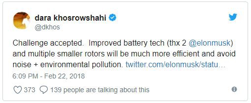  CEO Khosrowshahi đã lên tiếng đáp trả và chấp nhận thách thức từ phía Elon Musk. 