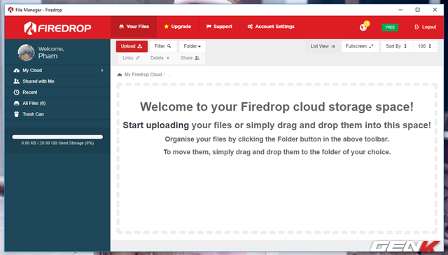 Dùng thử Firedrop, dịch vụ lưu trữ đám mây đa nền tảng với 20GB miễn phí - Ảnh 5.