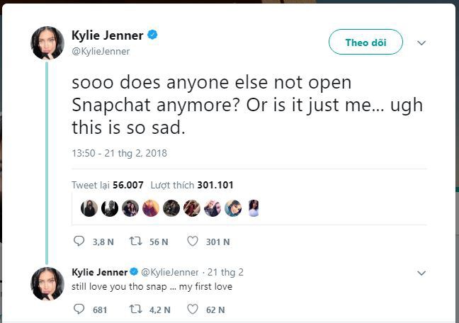 Cổ phiếu Facebook tăng 13 tỷ USD sau dòng tweet ám chỉ Snapchat đã chết của Kylie Jenner - Ảnh 1.