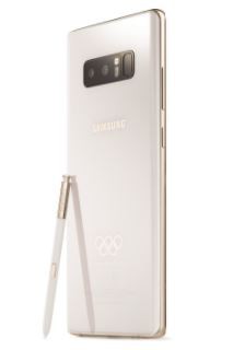 
Phiên bản Galaxy Note 8 với biểu tượng đặc trưng của Olympic.
