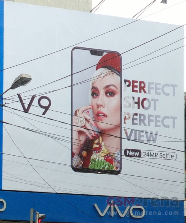 Chưa ra mắt, Vivo V9 đã được quảng cáo trên đường phố Indonesia - Ảnh 1.