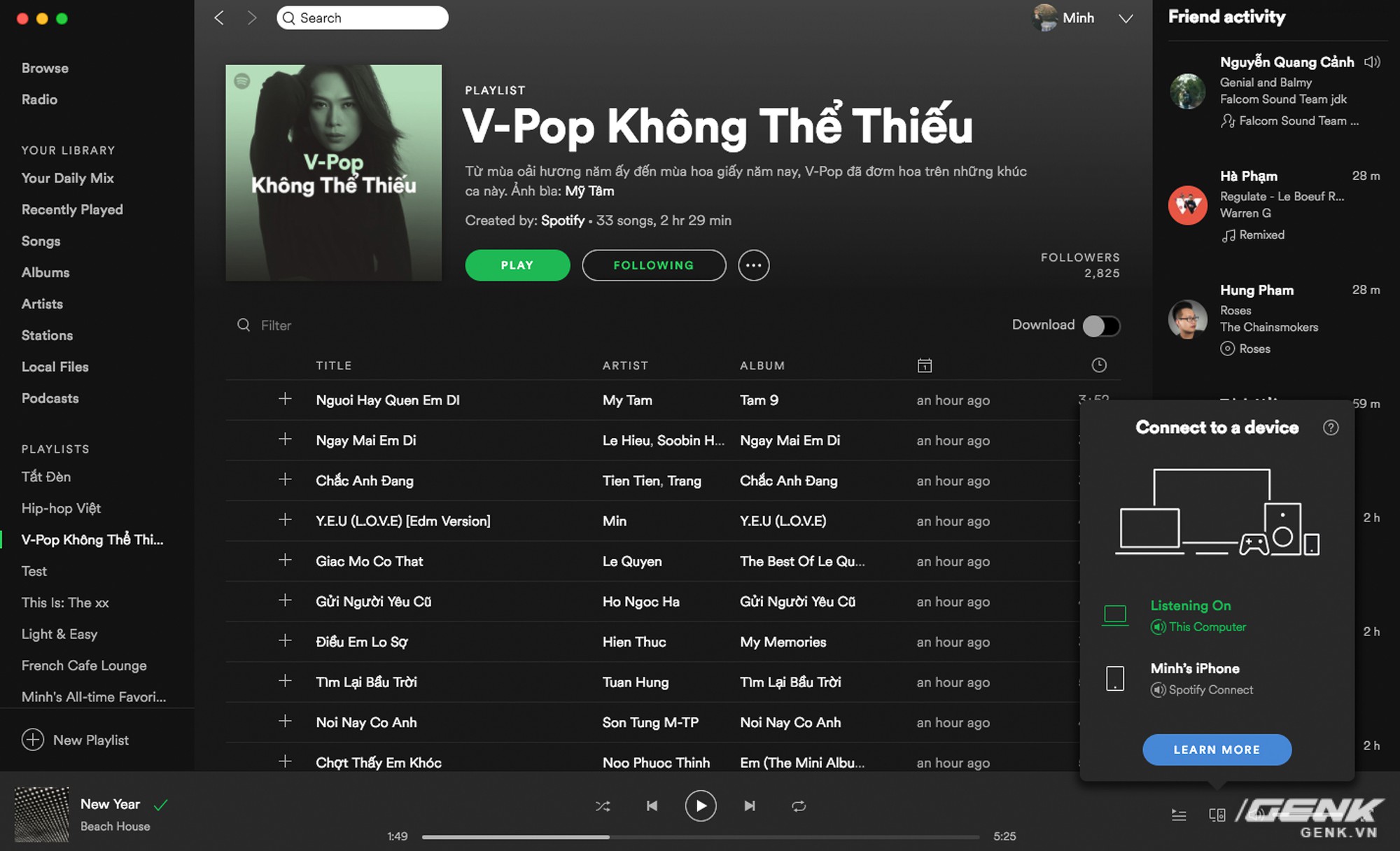  Spotify c&oacute; ứng dụng tr&ecirc;n desktop v&agrave; t&iacute;nh năng Spotify Connect gi&uacute;p điều khiển &acirc;m nhạc bằng thiết bị kh&aacute;c 