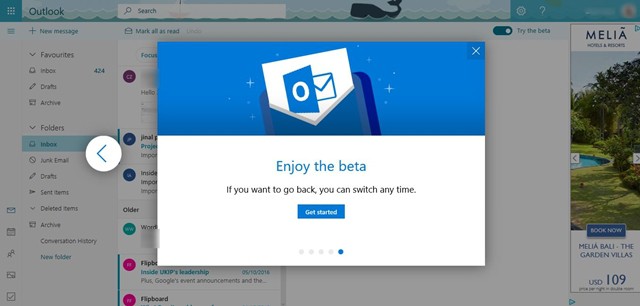 Dùng thử Outlook.com Beta: gọi video Skype ngay trong lúc duyệt mail, giao diện mới và thông minh hơn - Ảnh 1.
