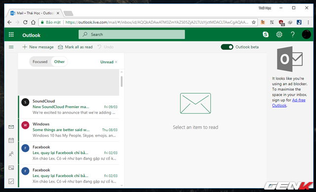 Dùng thử Outlook.com Beta: gọi video Skype ngay trong lúc duyệt mail, giao diện mới và thông minh hơn - Ảnh 2.
