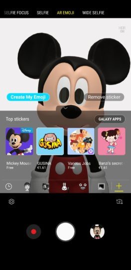 Mickey và Minnie Mouse đã xuất hiện trên AR Emoji của Galaxy S9/S9 - Ảnh 2.