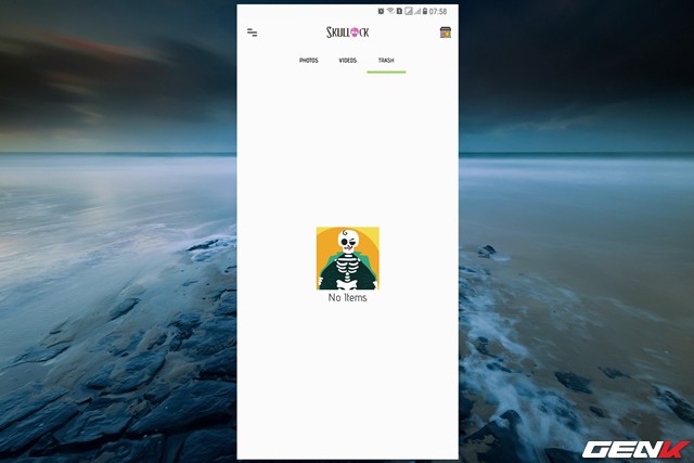  Và TRASH chứa các dữ liệu bạn đã xóa khi thao tác trên Skullock. Tại đây bạn cũng có thể khôi phục lại khi cần. 