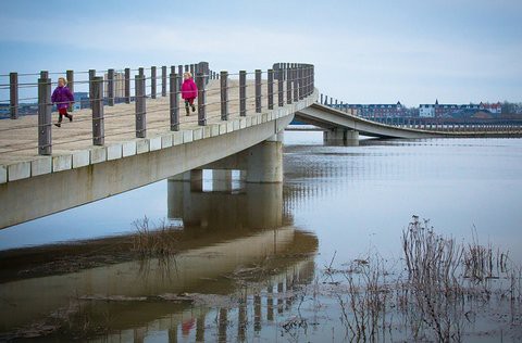Đây là cây cầu được thiết kế để bị ngập một phần mỗi khi trời mưa tại Hà Lan - Ảnh 4.