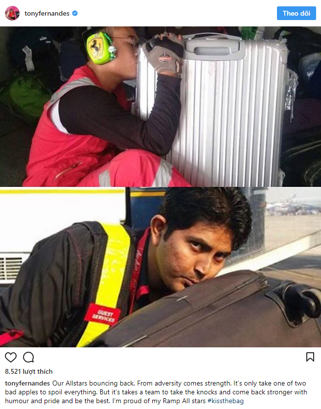 Nhân viên bốc xếp của AirAsia phải ôm, hôn từng chiếc vali sau khi bị tố quăng quật hành lý - Ảnh 4.