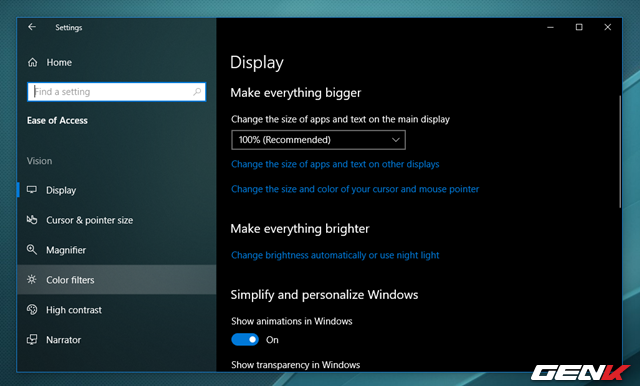 Cách kích hoạt tính năng tối ưu hóa hiển thị trên Windows 10 Spring Creators - Ảnh 4.