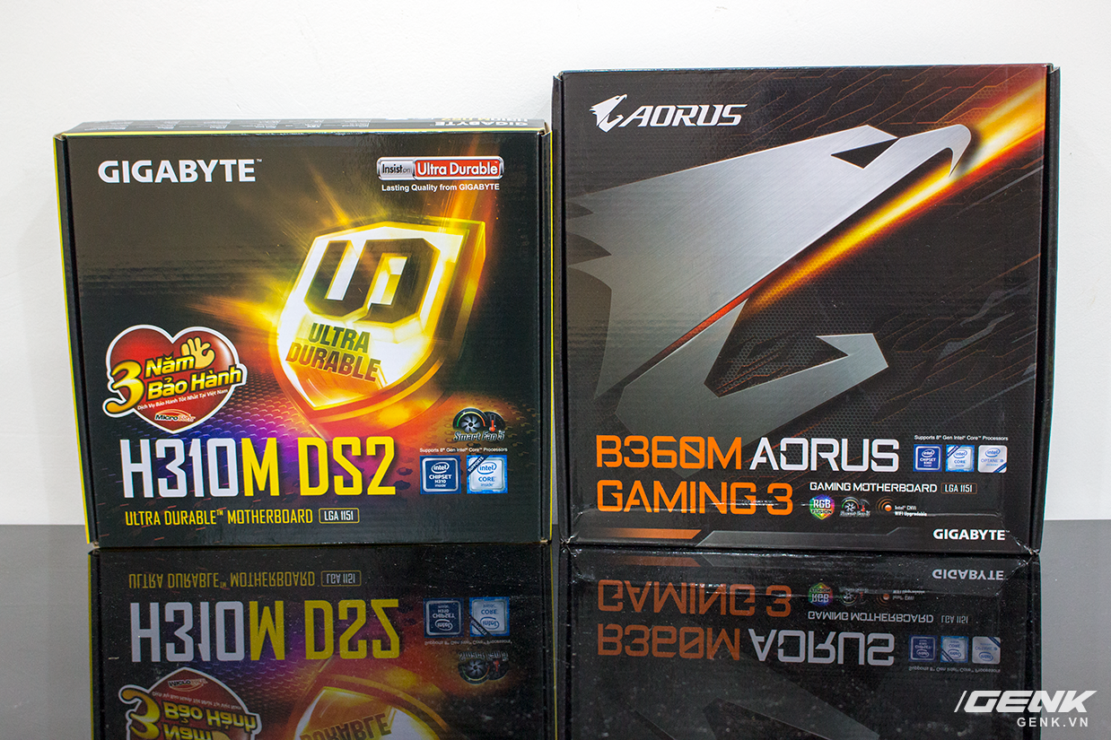 Mở hộp bộ đ&ocirc;i bo mạch chủ Gigabyte H310M DS2 v&agrave; B360M Aorus Gaming 3: Đ&atilde; đến l&uacute;c n&acirc;ng cấp m&aacute;y t&iacute;nh rồi c&aacute;c game thủ ơi! - Ảnh 2.