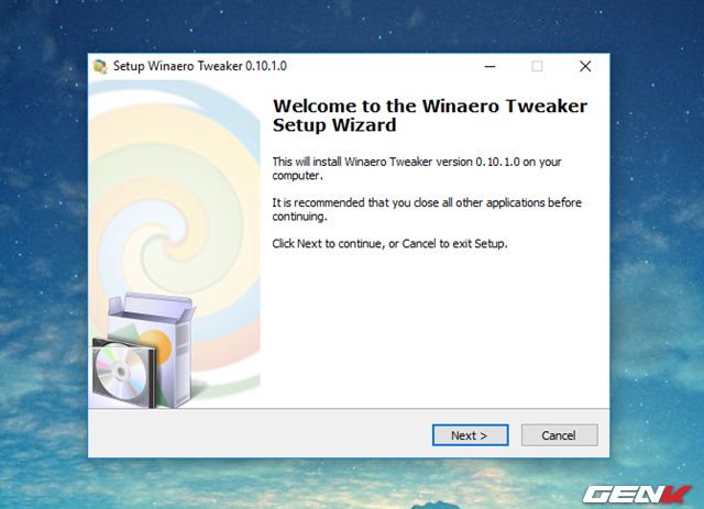  Tiếp theo, bạn cần khởi chạy gói tin để bắt đầu cài đặt Winaero Tweaker lên máy tính Windows. 