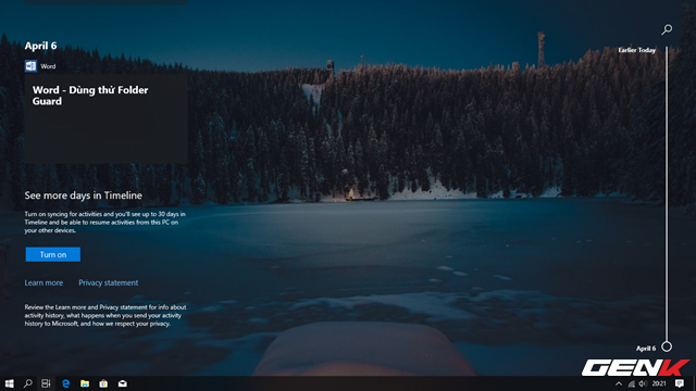 Cách kích hoạt và sử dụng tính năng Timeline trên Windows 10 Spring Creators - Ảnh 10.