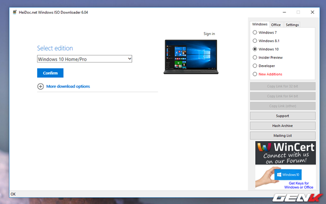 
Tiếp tục lựa chọn ngôn ngữ cho phiên bản Windows 10 mình cần và nhấn “Confirm” để xác nhận.
