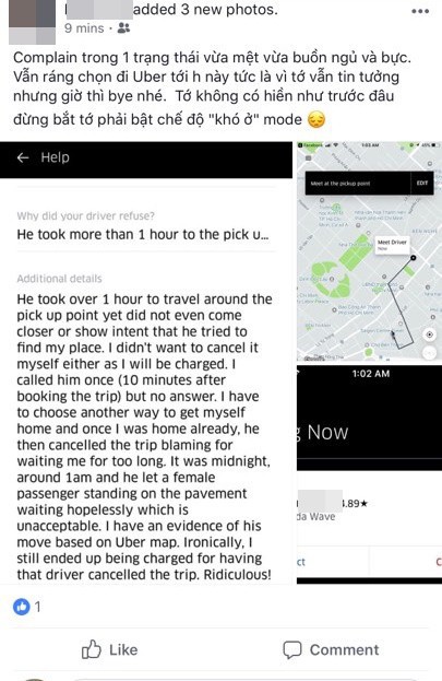 Uber liên tục bị phàn nàn trong những ngày cuối cùng trước khi sáp nhập Grab: Hủy chuyến, không cần khách, chỉ nhận tiền mặt! - Ảnh 7.