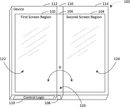 Microsoft hé lộ bằng sáng chế Surface Phone với 3 màn hình có thể gập lại được - Ảnh 1.
