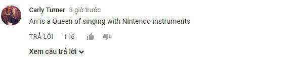  Ari là một nữ hoàng khi biểu diễn với những nhạc cụ của Nintendo. 