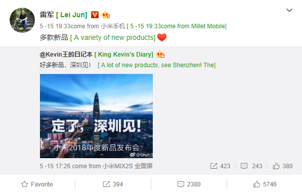 CEO Xiaomi khẳng định sẽ ra mắt nhiều thiết bị mới tại sự kiện diễn ra ở Thâm Quyến - Ảnh 1.