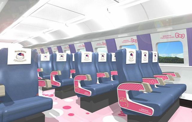 Nhật Bản ra mắt tàu siêu tốc theo phong cách Hello Kitty, dự kiến đi vào hoạt động từ cuối tháng 6 - Ảnh 3.