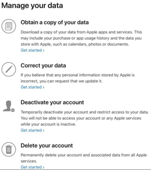 Apple mở cửa cổng thông tin cá nhân mới, cho phép người dùng tải về các dữ liệu riêng tư và ngừng kích hoạt tài khoản - Ảnh 1.