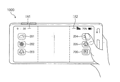 Samsung nhận bằng sáng chế cho smartphone có thể gập với màn hình trong suốt - Ảnh 2.
