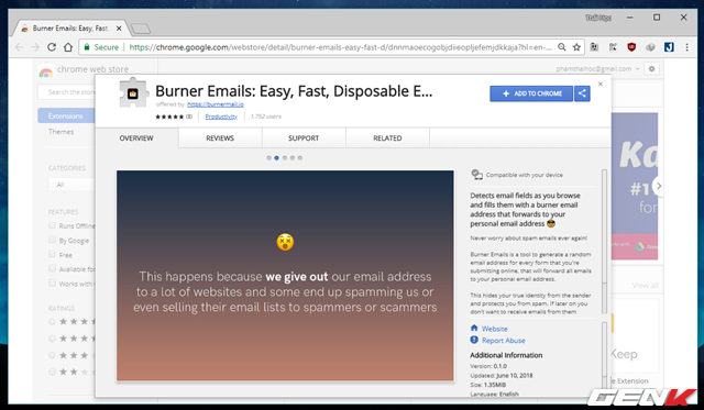Với Burner Emails, bạn sẽ hạn chế được tình trạng spam email khi đăng ký thông tin trên internet - Ảnh 2.