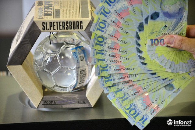  Những hình ảnh lạ trên tờ tiền 100 Ruble Nga khiến giới hâm mộ bóng đá săn lùng - Ảnh 2.