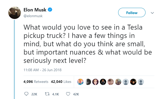 Elon Musk hé lộ thêm thông tin về chiếc xe bán tải của Tesla, dự kiến ra mắt vào năm 2020 - Ảnh 4.