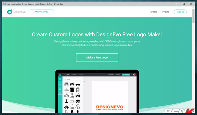 Tạo nhanh logo cực đẹp và độc đáo với DesignEvo, miễn phí và không cần cài đặt - Ảnh 1.