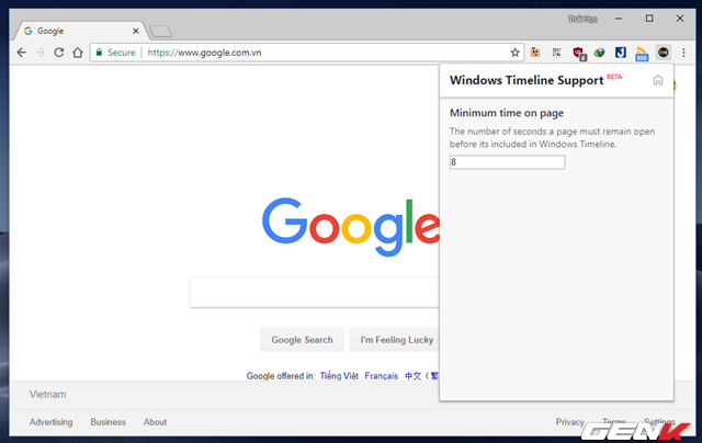 Mang tính năng Timeline của Windows 10 lên Google Chrome - Ảnh 10.