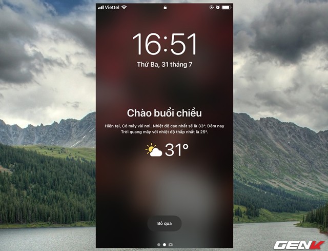 iOS 12: Cách hiển thị thông tin thời tiết trên màn hình khóa - Ảnh 8.