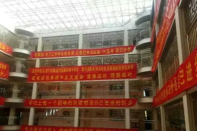 Một trường học Trung Quốc dẹp hết ghế trong căng tin để học sinh đứng ăn cho nhanh, học cho nhiều - Ảnh 3.
